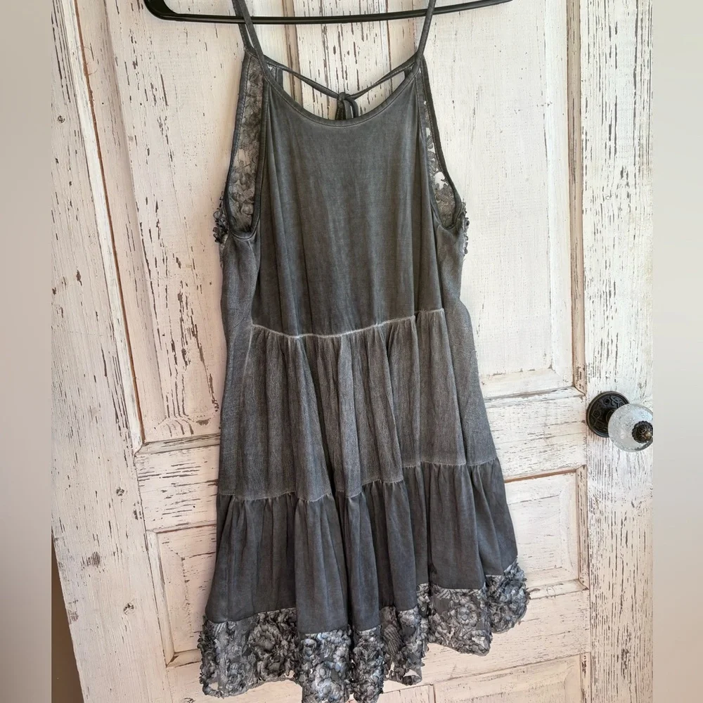 NWOT- POL Brand  floral appliqué dress - Picture 3 of 7